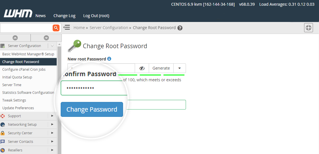 Change Password